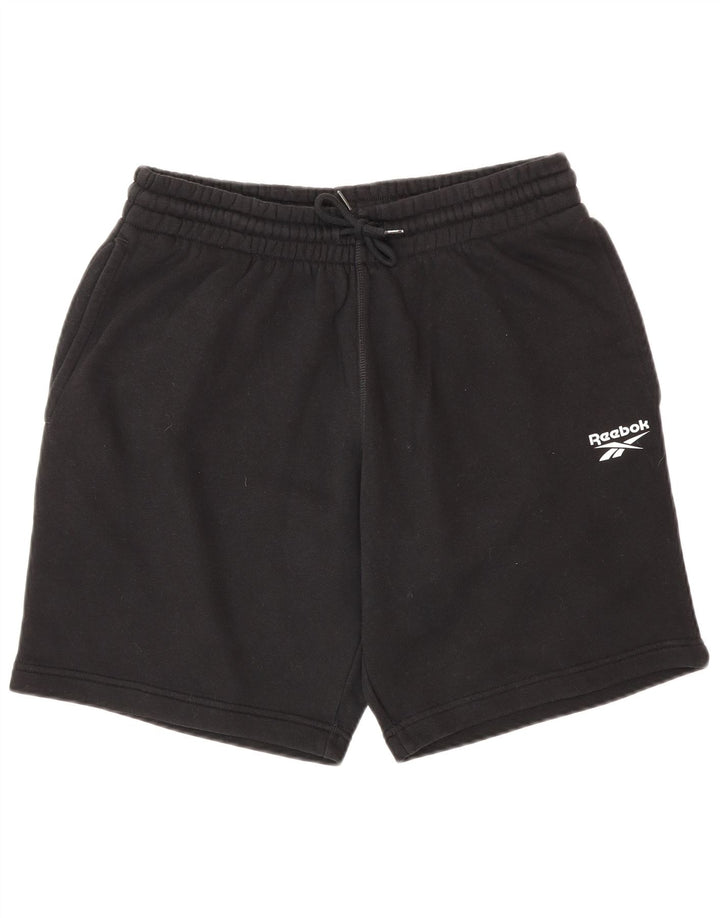 Pantaloncini sportivi Reebok da uomo di colore nero medio in cotone