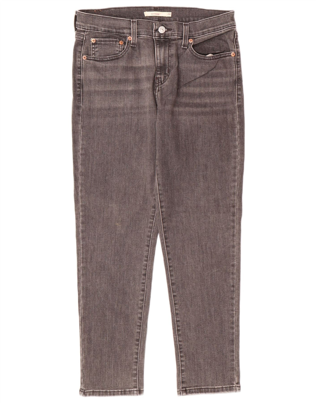 Jeans Boyfriend Slim da donna LEVI'S W28 L27 cotone grigio