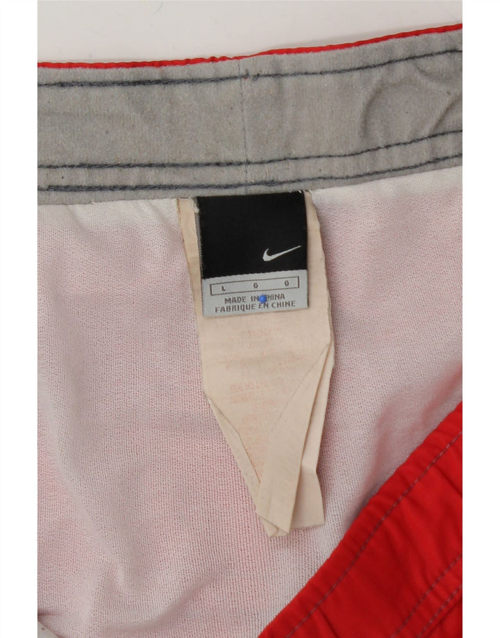 NIKE Mens Cor72z Graphic Swimming Shorts Large  Red