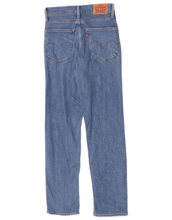 Jeans dritti a vita alta Levi's 724 da donna W24 L26 in cotone blu