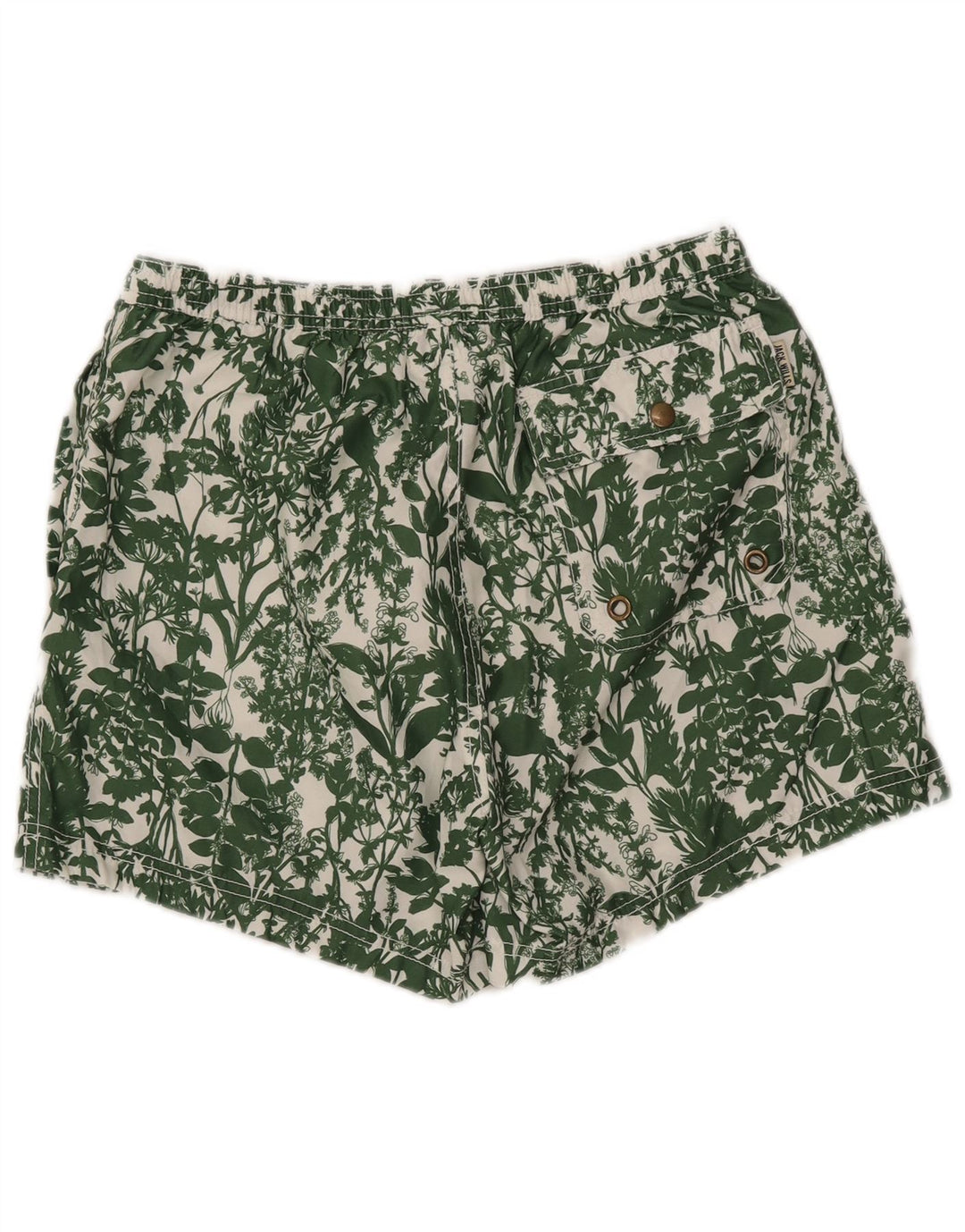 JACK WILLS Pantaloncini da bagno da uomo Verde medio floreale