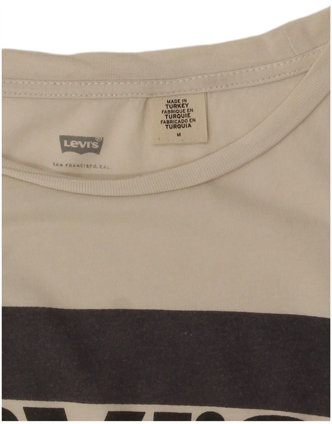T-shirt grafica da donna Levi's Top UK 14 Medium White