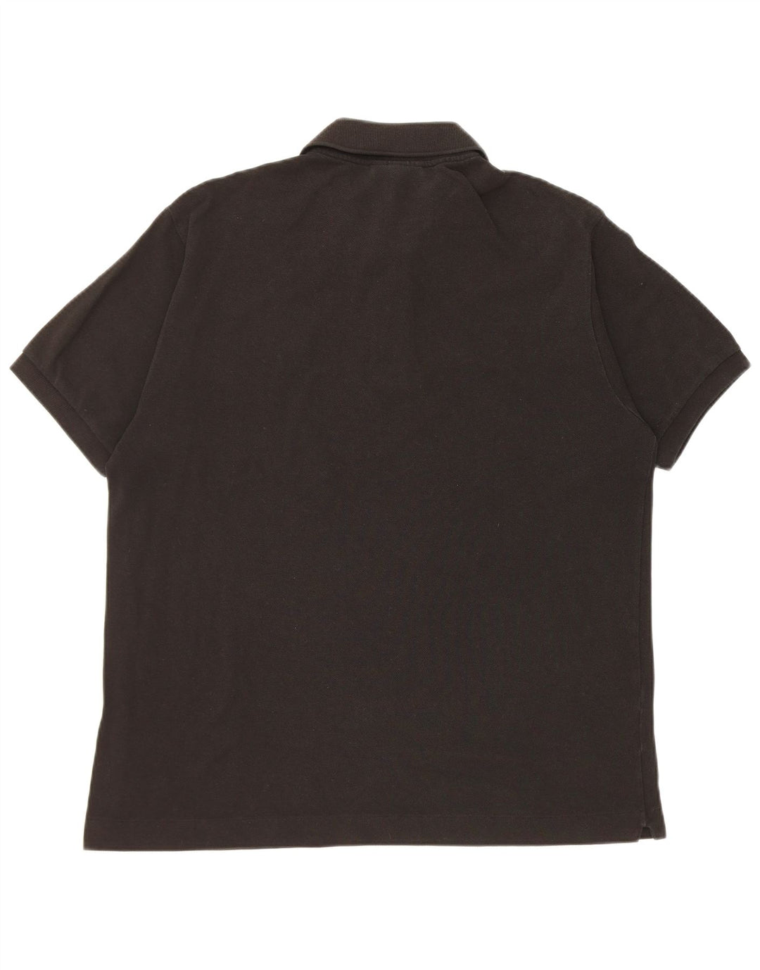 Polo da uomo Lacoste vestibilità classica taglia 5 grande in cotone nero