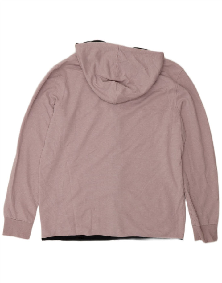 Maglione con cappuccio e zip da uomo Jack & Jones grande rosa in poliestere