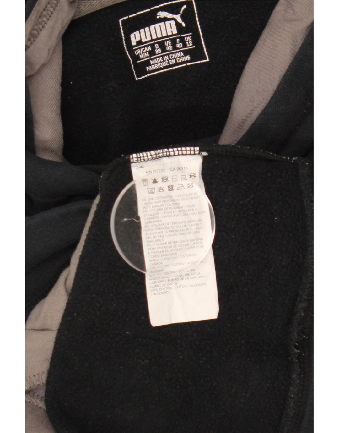 Felpa con cappuccio grafica da donna Puma UK 12 cotone medio nero