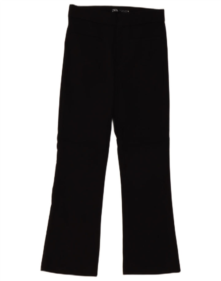 Pantaloni corti svasati da donna Zara medi W28 L25 neri
