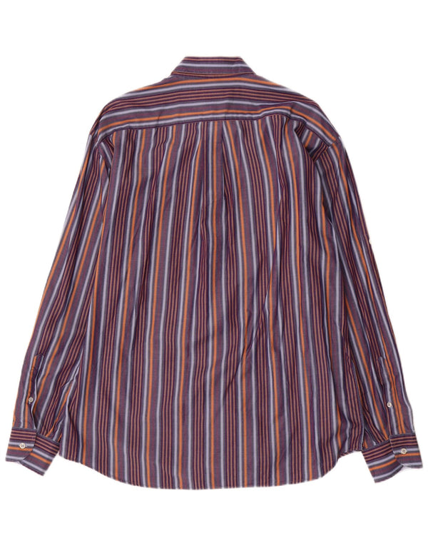 Camicia Uomo Navigare Cotone Righe Grandi Viola