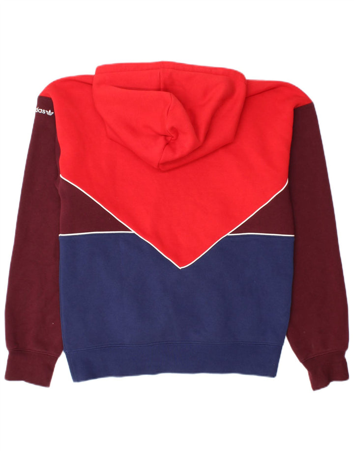Felpa con cappuccio da uomo ADIDAS XS in cotone color block multicolore
