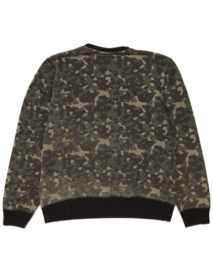 Fila Felpa grafica da uomo Maglione XL Kaki Camouflage Cotton