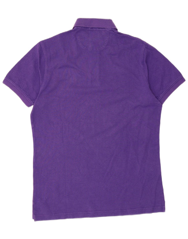 Polo da uomo Boggi in cotone viola medio
