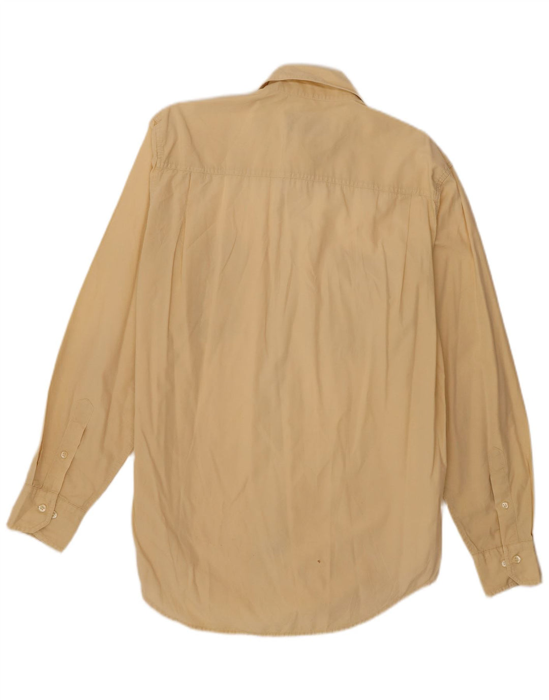 Camicia da uomo Henry Cottons taglia 39 15 1/2 cotone giallo medio
