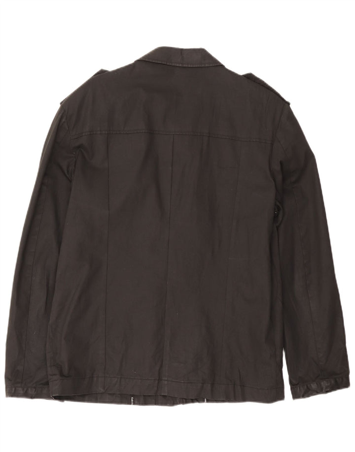 Giacca militare da uomo Calvin Klein UK 38 cotone nero medio