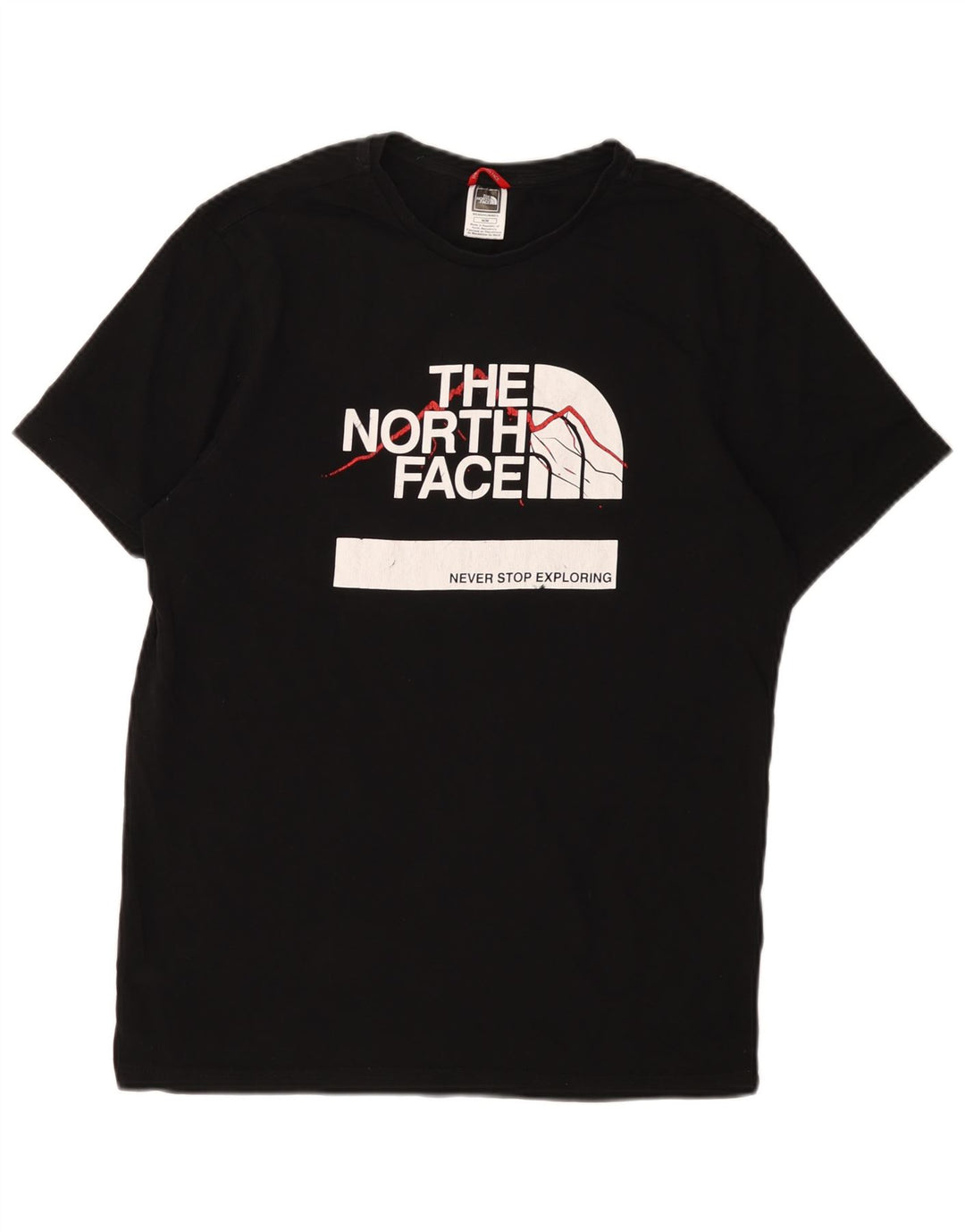 T-shirt grafica da uomo The North Face Top in cotone nero medio