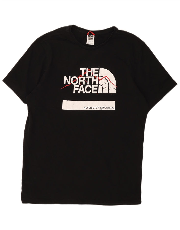 T-shirt grafica da uomo The North Face Top in cotone nero medio