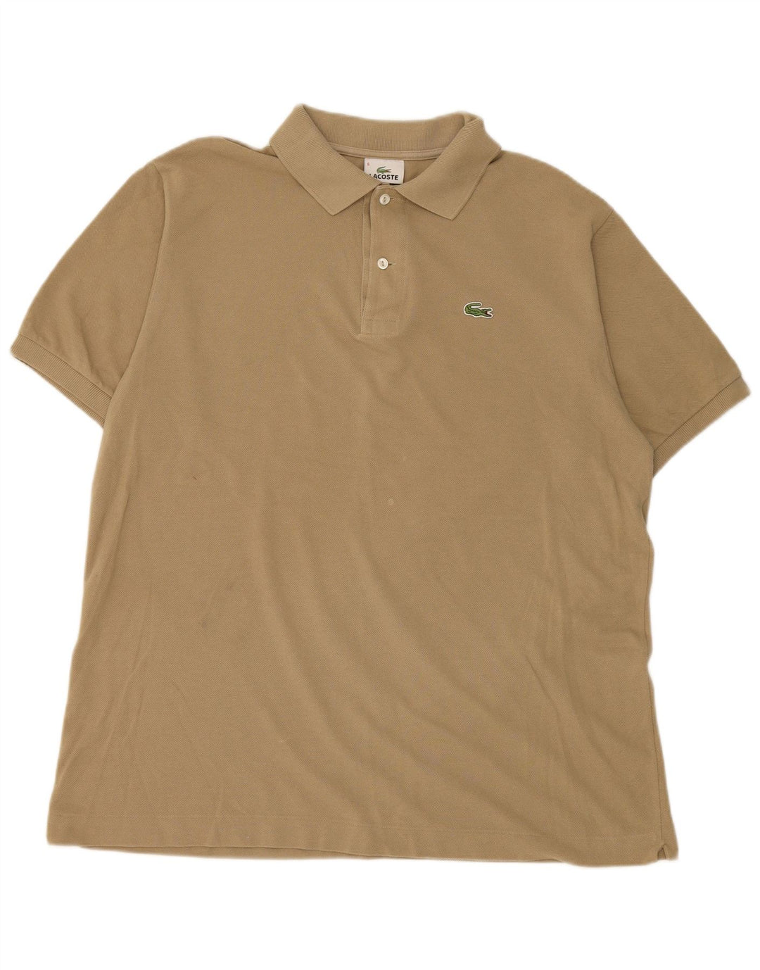 Polo da uomo Lacoste taglia 6 XL in cotone beige