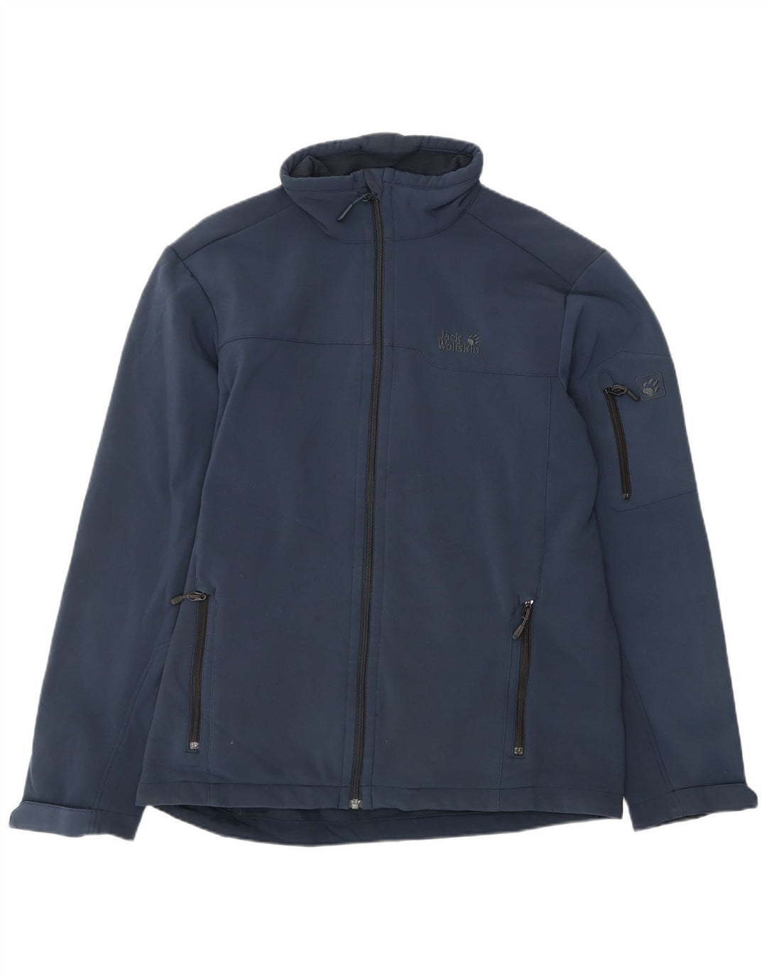 Giacca a vento da uomo Jack Wolfskin UK 40 Large in poliestere blu navy