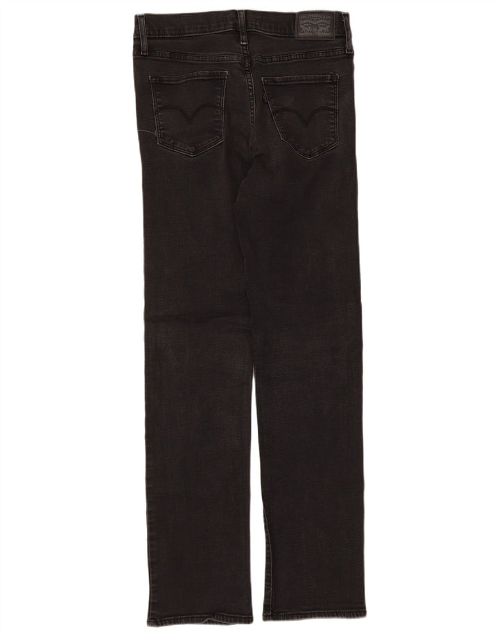 Jeans dritti modellanti da donna 314 Levi's W28 L30 cotone nero