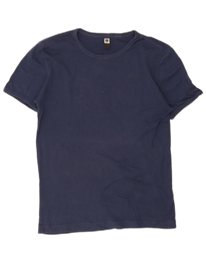 T-shirt da uomo G-Star Top in cotone blu navy medio