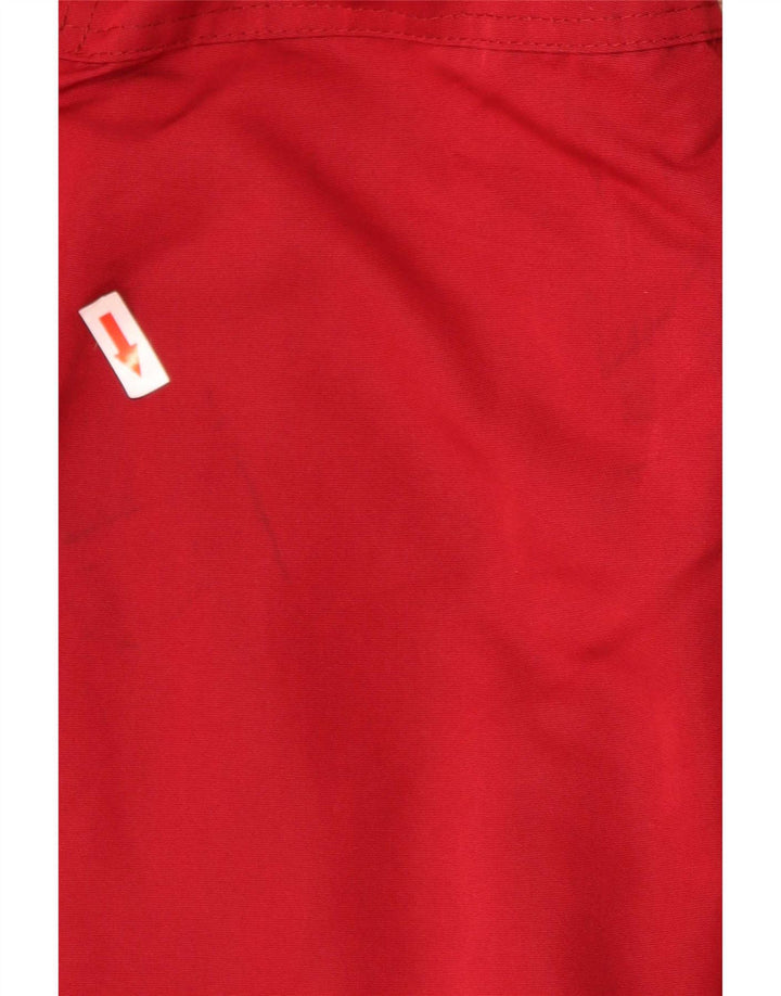 Giacca Hollister Sherpa da uomo con cappuccio UK 40 Large Rosso Poliestere