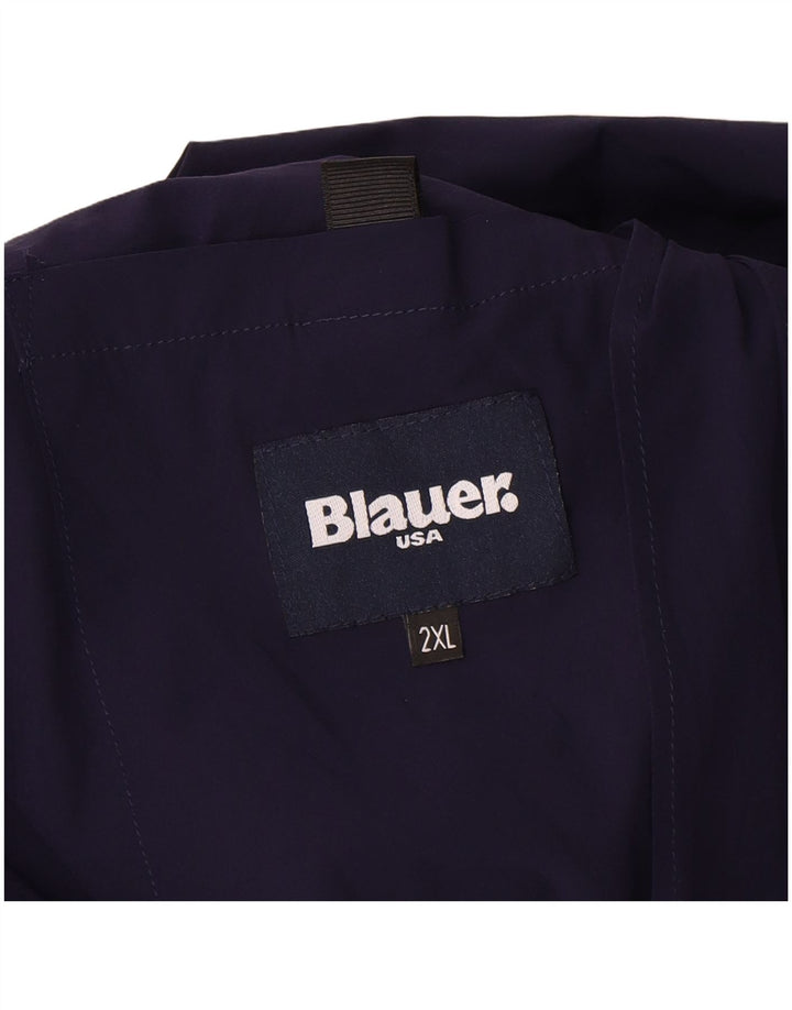 Giubbotto bomber da uomo Blauer 2XL L27 blu navy in poliammide