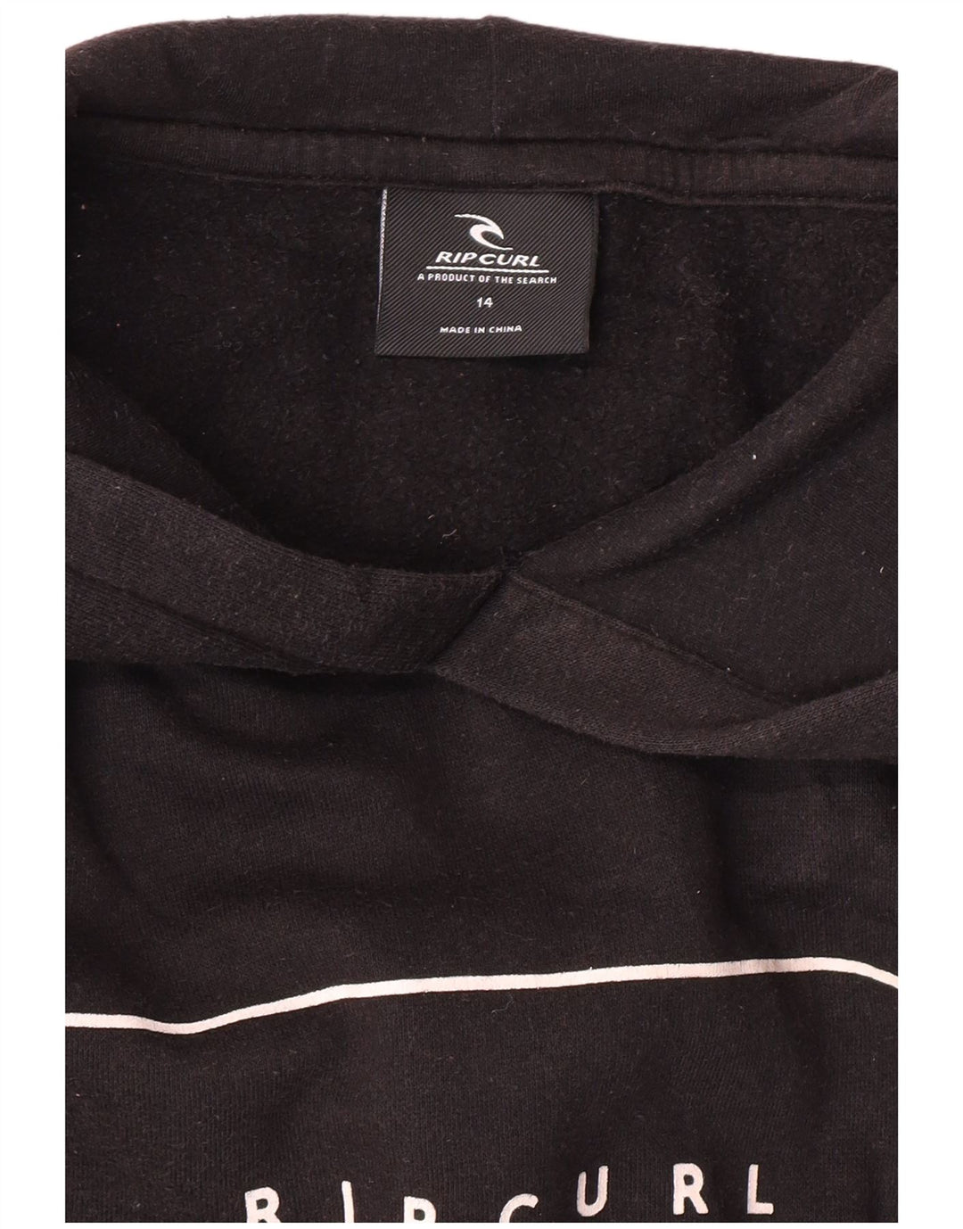Maglione con cappuccio grafico da donna Rip Curl UK 14 medio nero