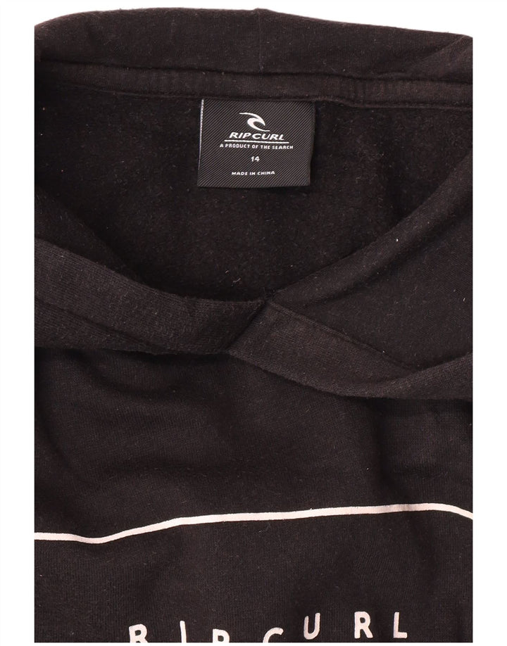 Maglione con cappuccio grafico da donna Rip Curl UK 14 medio nero