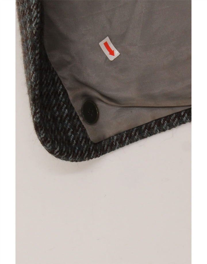 Giacca blazer da uomo a 2 bottoni VINTAGE UK 38 pied de poule grigio medio