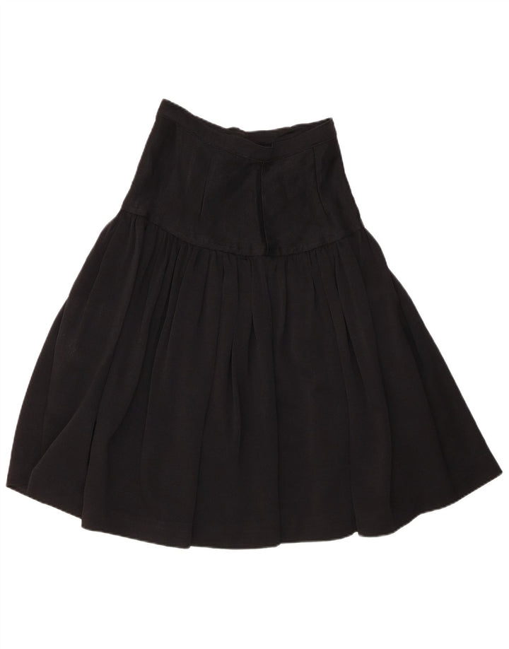 Gonna a trapezio da donna vintage piccola W26 Nera