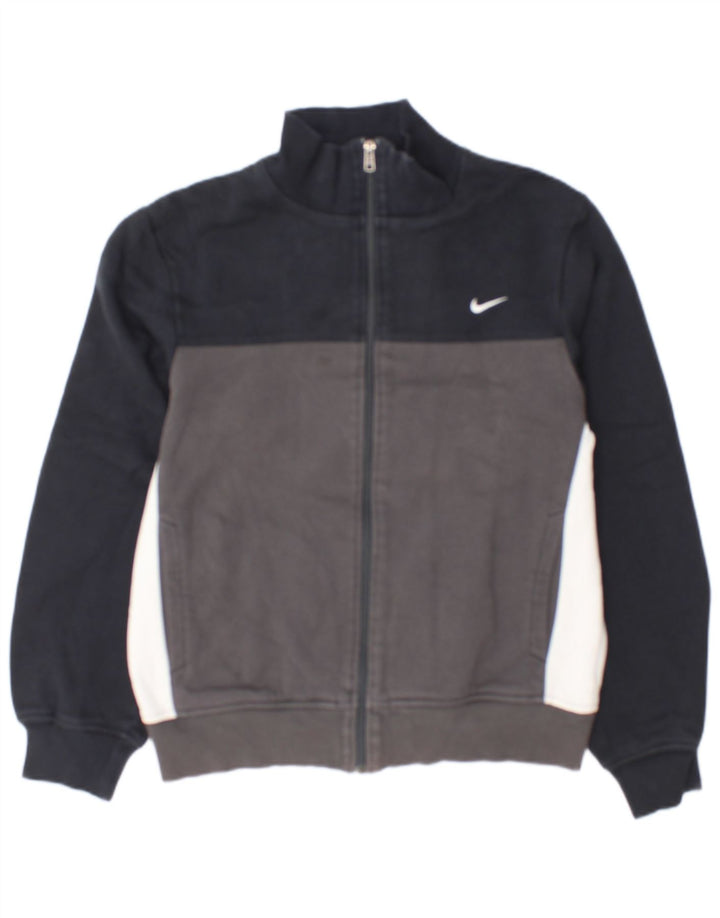 Giacca da ginnastica da uomo Nike Small in cotone color block blu navy