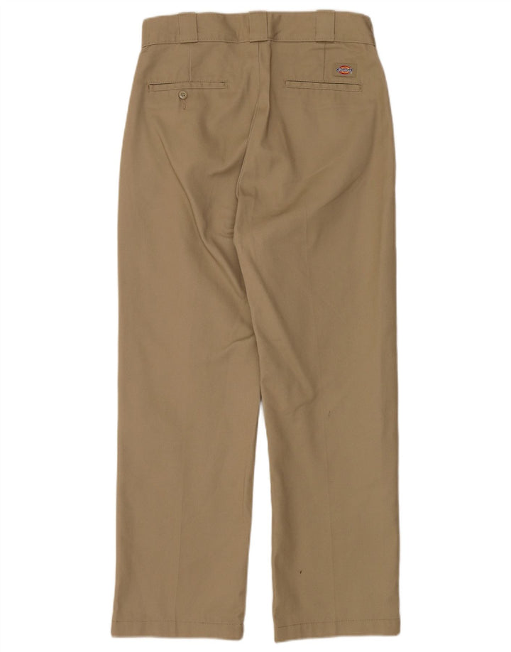 DICKIES Pantaloni chino dritti da uomo W28 L27 Poliestere kaki