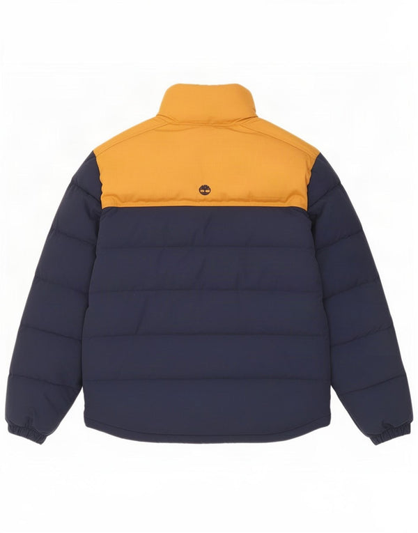 Giacca imbottita ampia da uomo Timberland UK 36 Small Blu Navy Colourblock