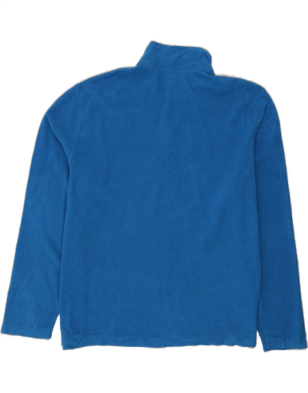EDDIE BAUER Mens Zip Neck Fleece Jumper 2XL Blue Polyester Vintage Eddie Bauer and Second-Hand Eddie Bauer from Messina Hembry 