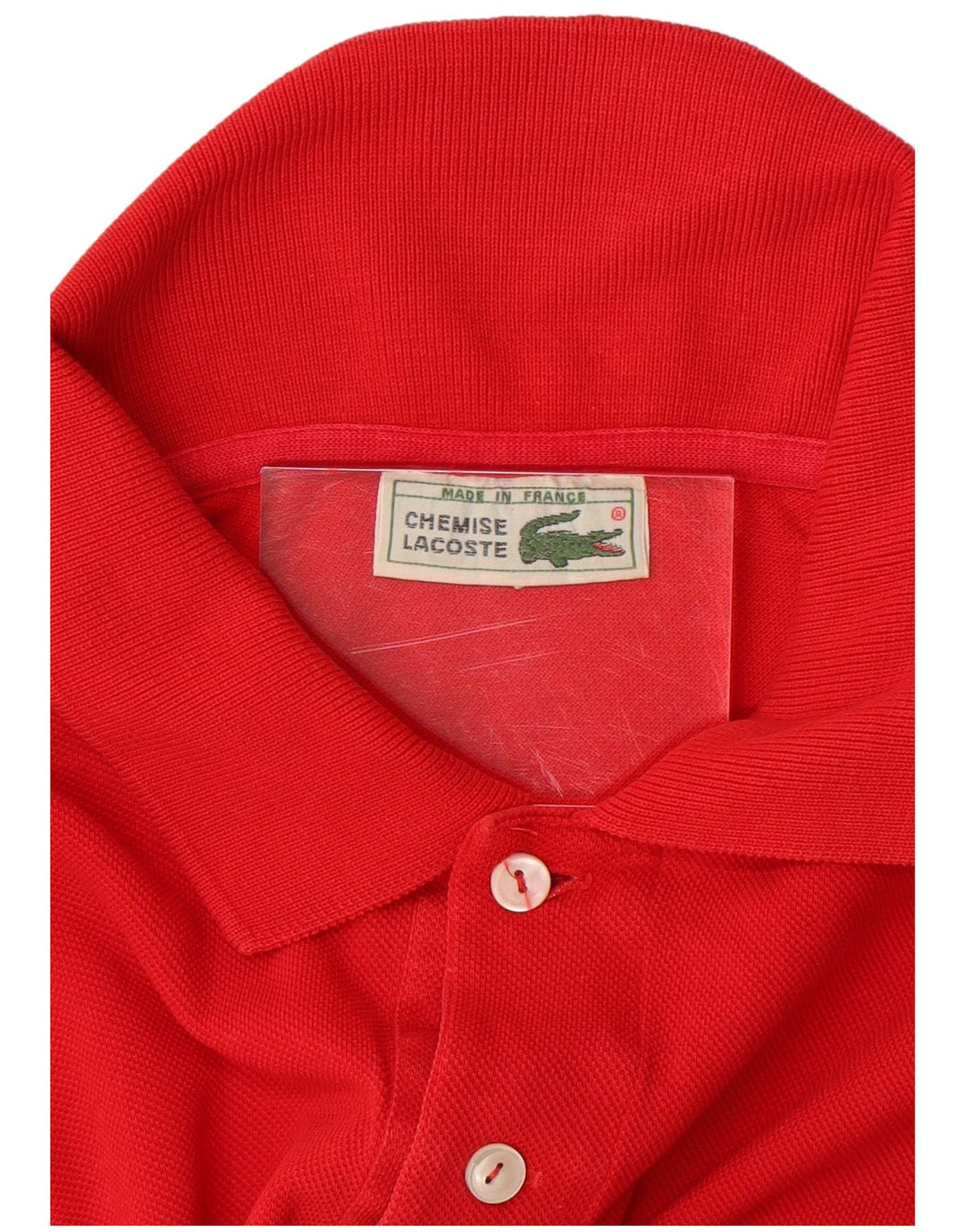 Polo da uomo LACOSTE taglia 6 XL in cotone rosso