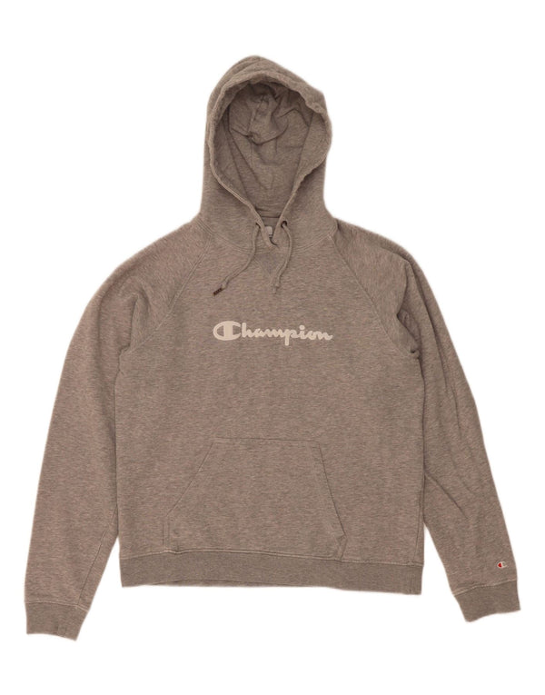 Maglione con cappuccio grafico da donna Champion UK 14 Cotone grigio medio