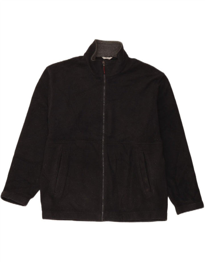 Giacca in pile da uomo Marks & Spencer UK 38 poliestere nero medio