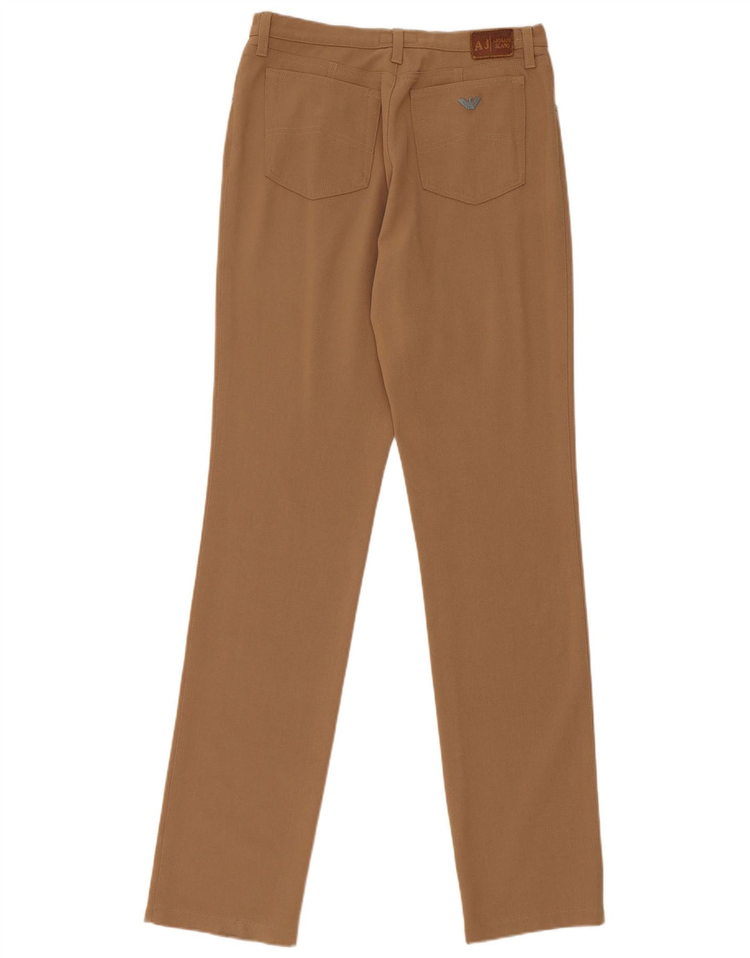 Pantaloni casual slim da donna Armani W30 L34 poliestere marrone