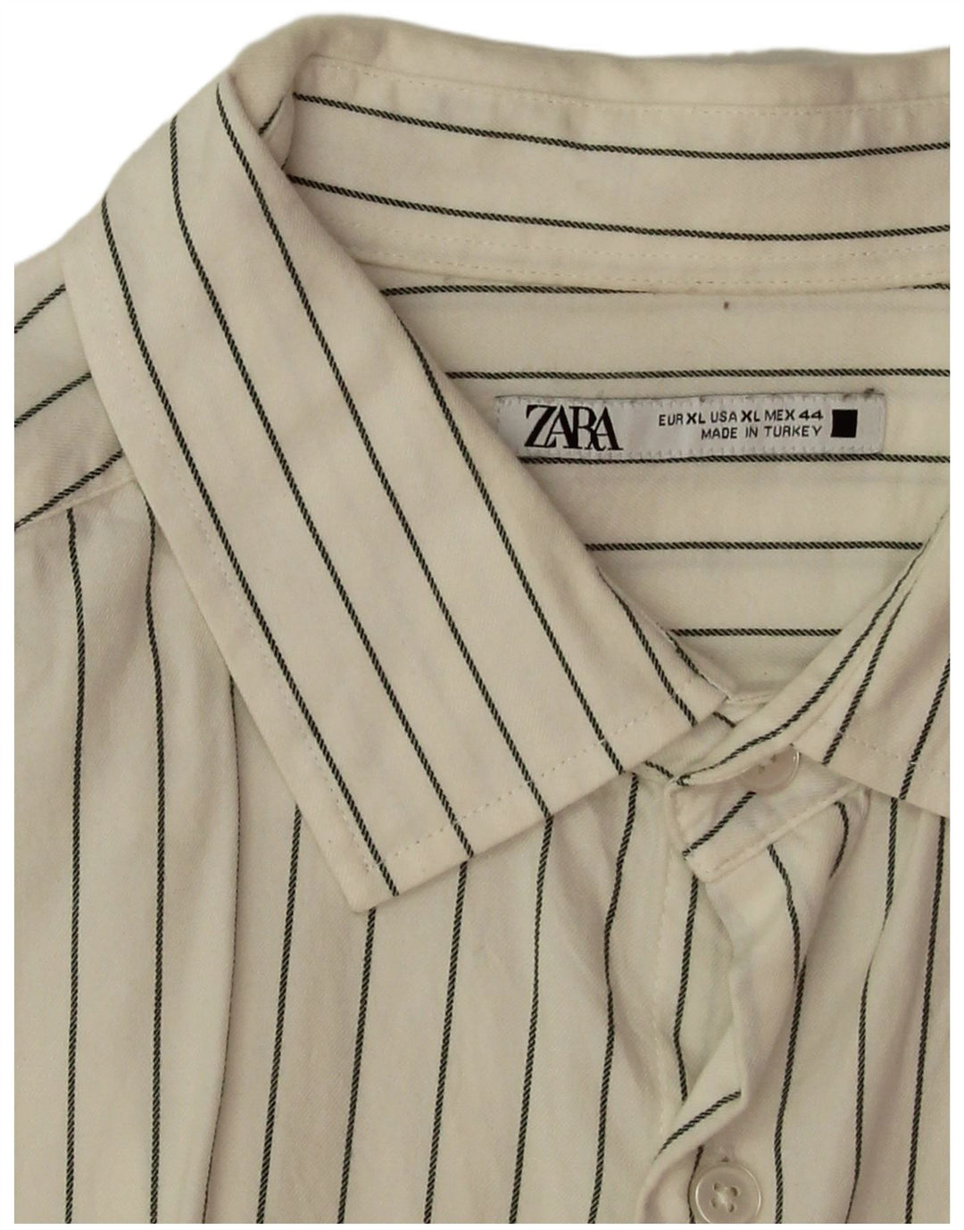 Camicia Zara da uomo XL a righe bianche