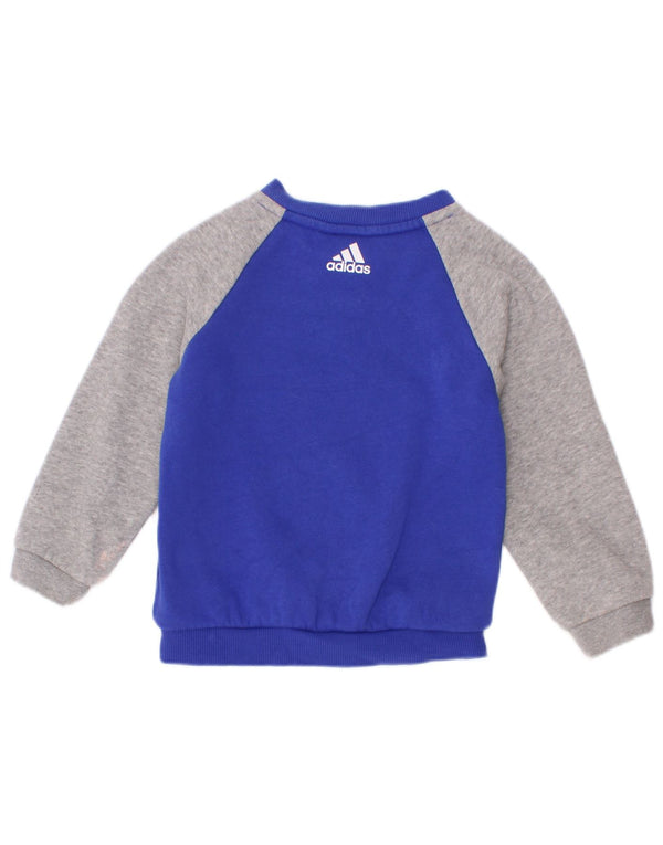 Felpa grafica Adidas per neonati, 12-18 mesi, colore blu