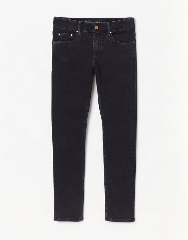 Pantaloni Boden da donna slim dritti in velluto a coste W30 L27 Blu Navy