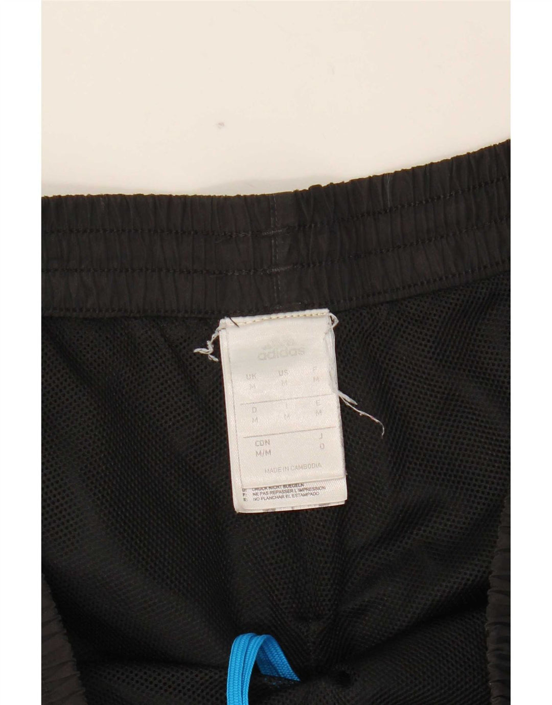Pantaloncini sportivi da uomo Adidas Medium Black Colourblock in poliestere