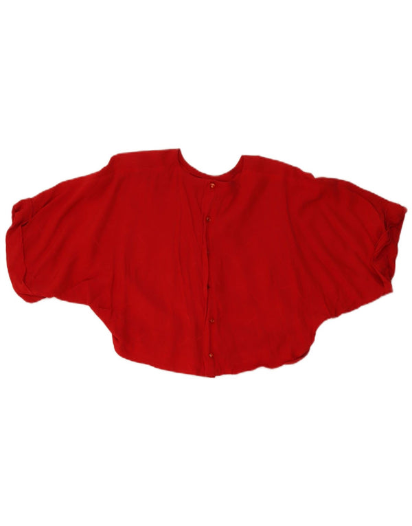 Set gonna vintage oversize in 2 pezzi da donna UK 14 medio W26 rosso