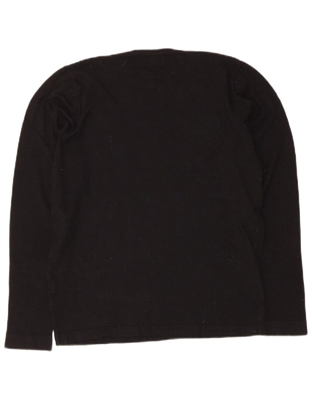 Top Zara da uomo a maniche lunghe piccolo in viscosa nera
