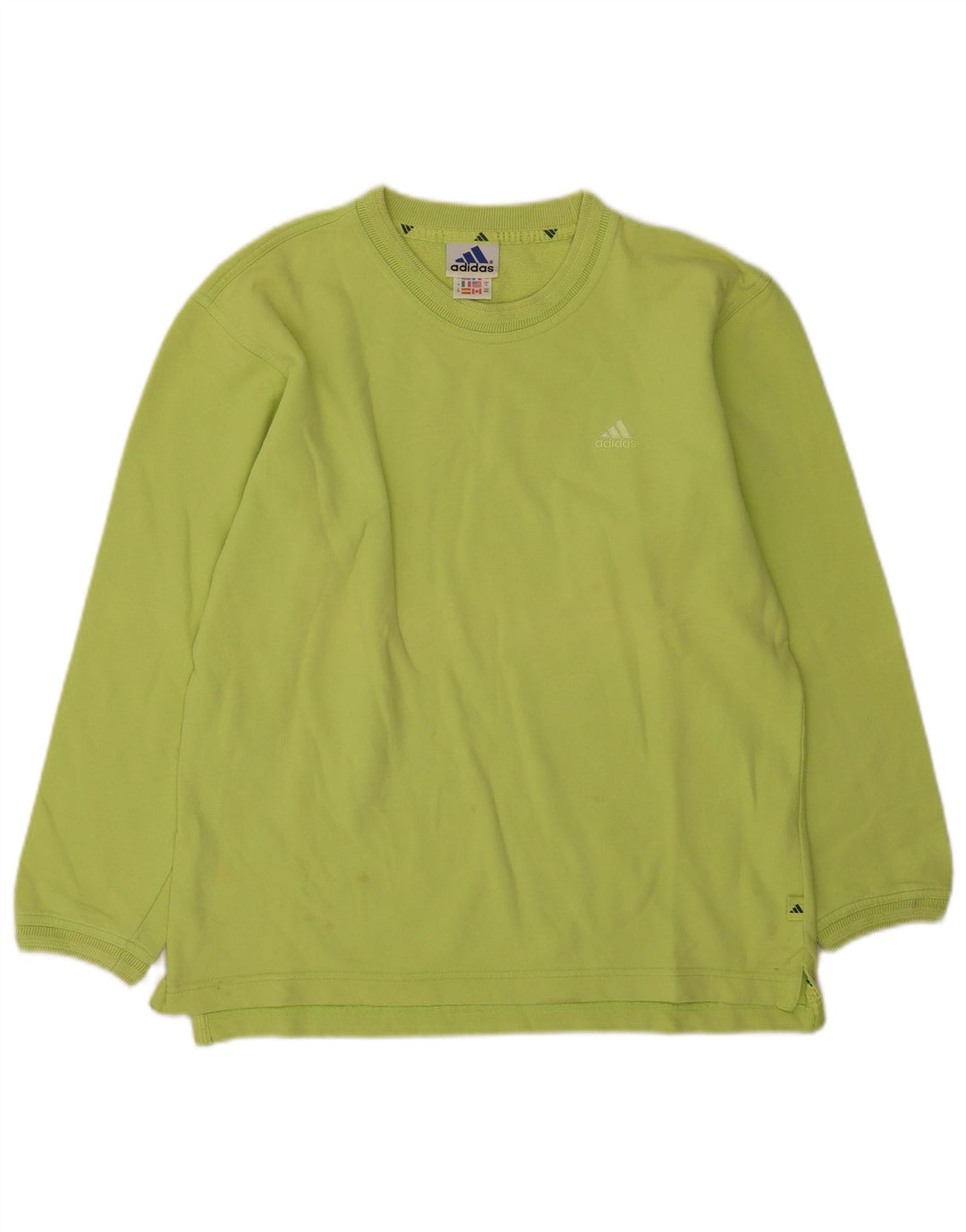 Felpa da donna Adidas Jumper UK 12 cotone verde medio