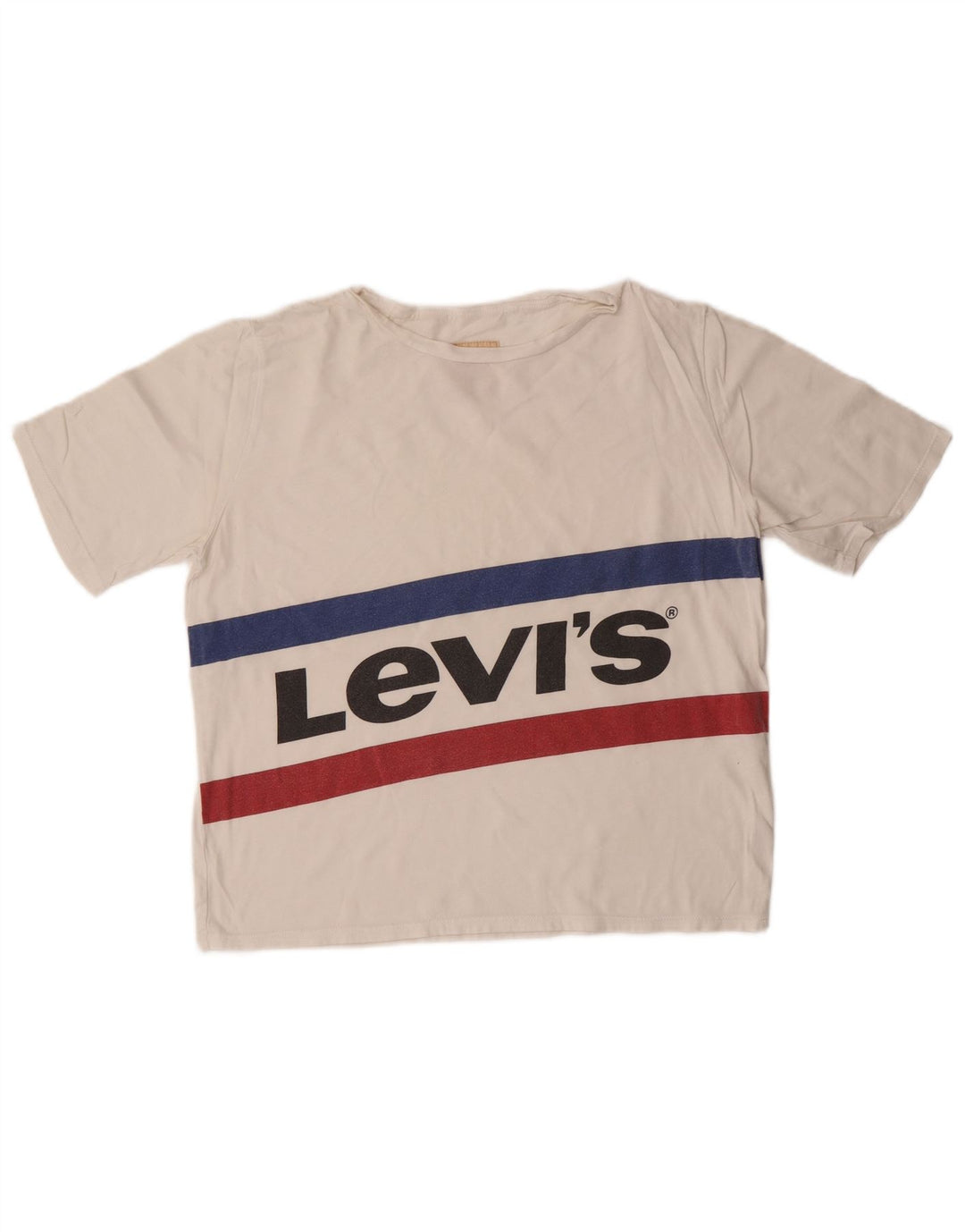 T-shirt grafica da ragazzo Levi's Top 15-16 anni in cotone bianco