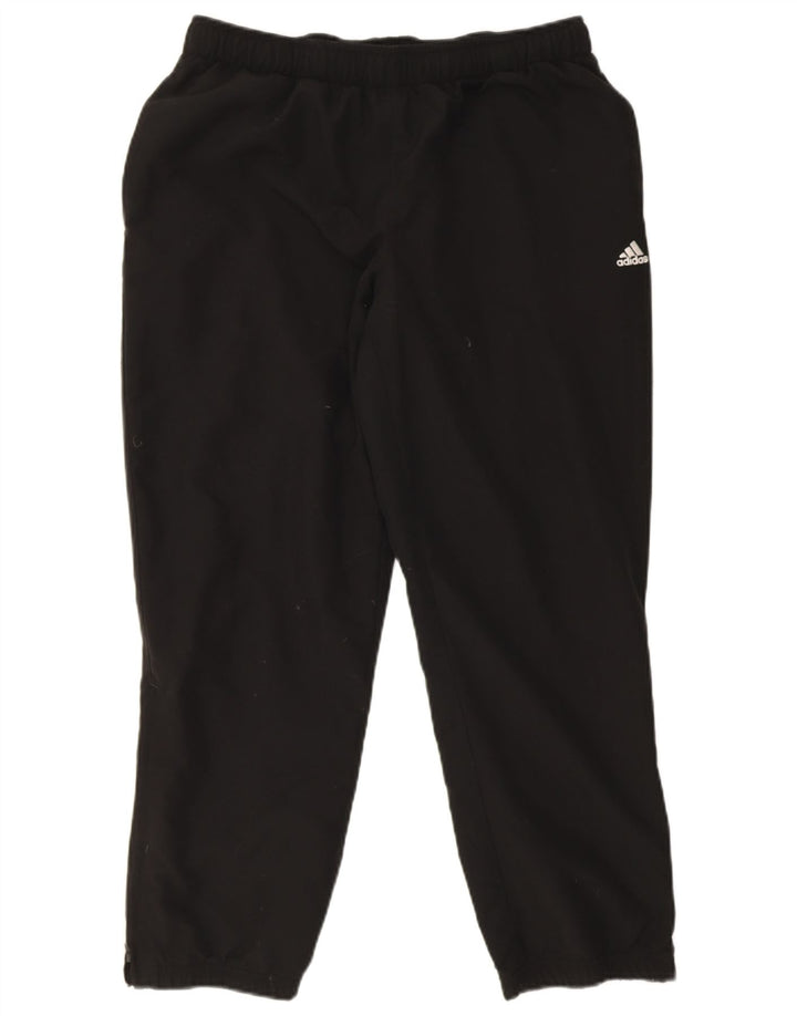 Pantaloni da tuta Adidas Climalite da uomo, pantaloni da jogging, grandi, in poliestere nero