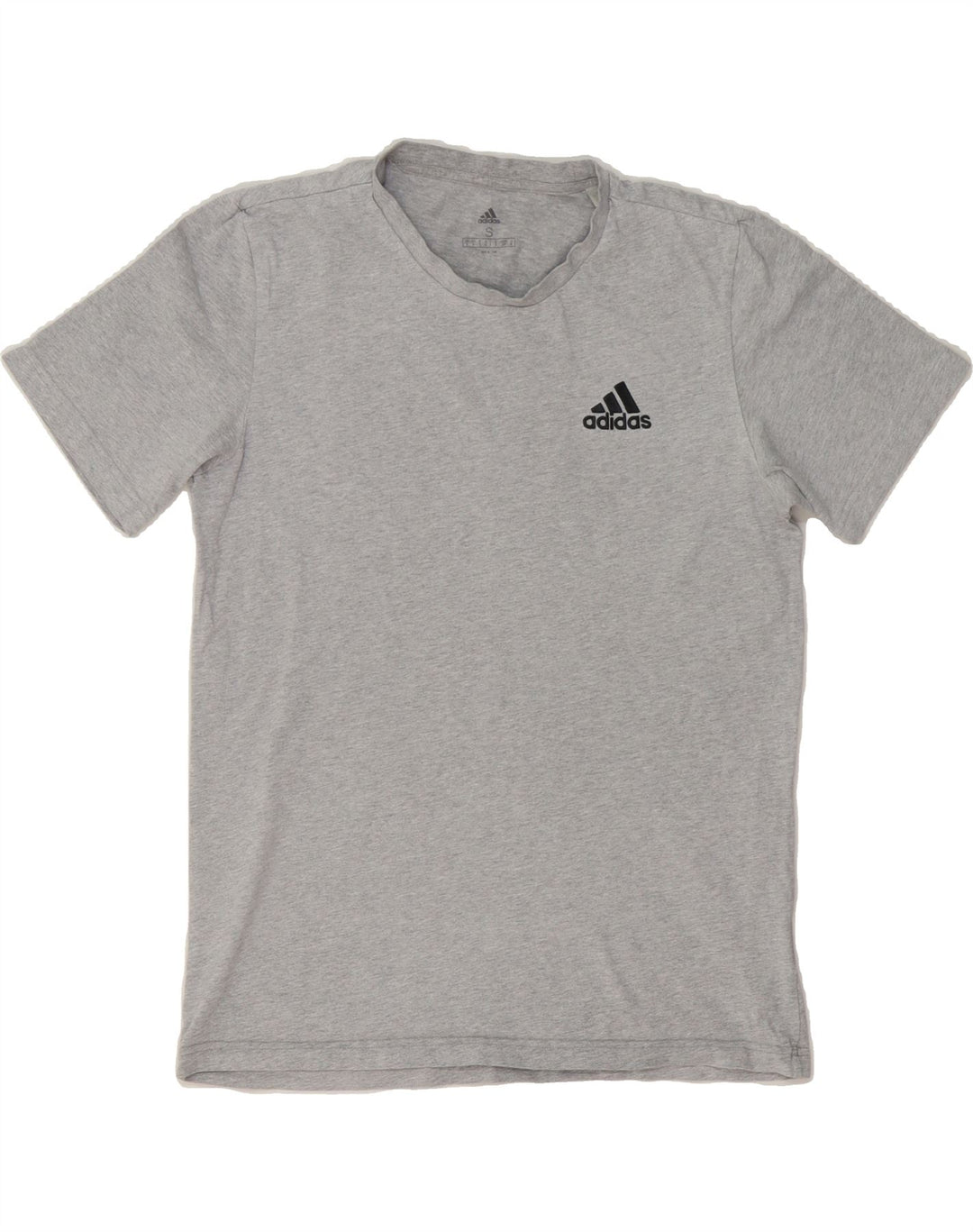 ADIDAS Mens Graphic T-Shirt Top Small Grey Cotton Vintage Adidas and Second-Hand Adidas from Messina Hembry 
