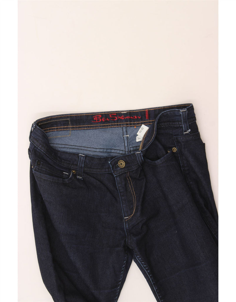 BEN SHERMAN Womens Straight Jeans W32 L30 Navy Blue Cotton Vintage Ben Sherman and Second-Hand Ben Sherman from Messina Hembry 