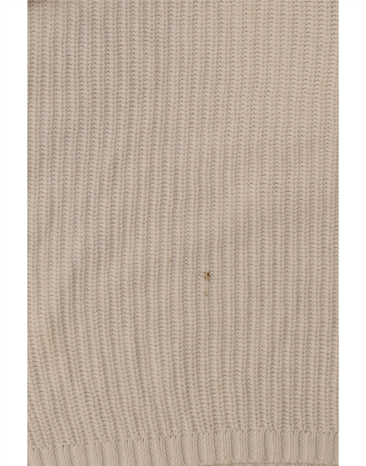 Maglione maglione girocollo oversize da donna Marks & Spencer UK 18 XL Bianco