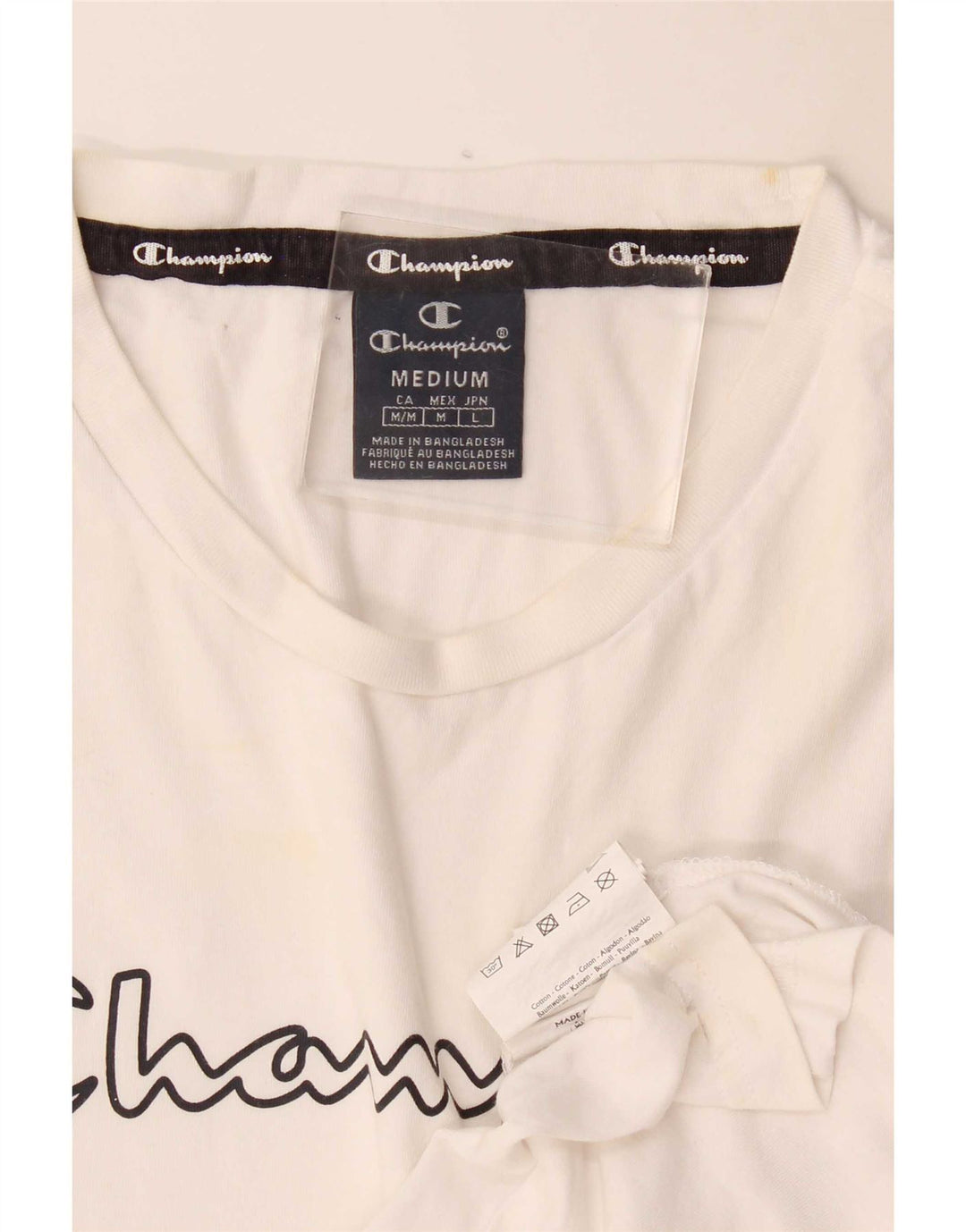Canotta grafica da uomo Champion in cotone bianco medio