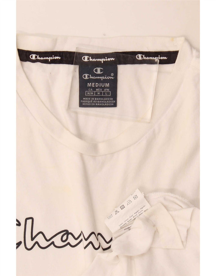 Canotta grafica da uomo Champion in cotone bianco medio